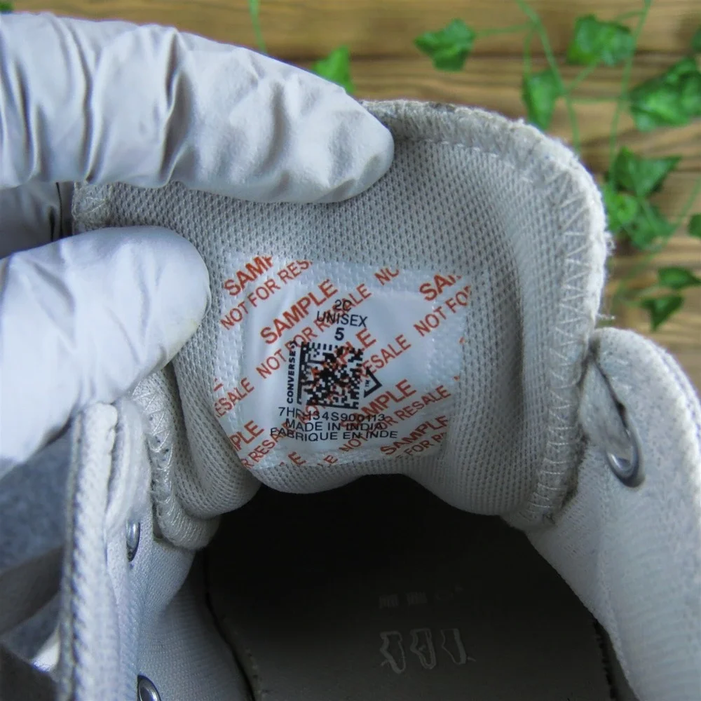 Converse Sneaker All Star Low Cut Girl‎ Y 5 Medium Athletic Gray Fabric Lace Up
